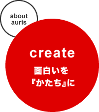「create」面白いをかたちに